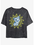 Disney Moana Sunny Pua Girls Mineral Wash Crop T-Shirt