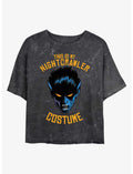 Marvel X-Men Nightcrawler This Is My Costume Girls Mineral Wash Crop T-Shirt