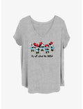 Disney Minnie Mouse All About The Bows Girls T-Shirt Plus Size