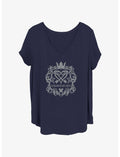 Disney Kingdom Hearts Crest Girls T-Shirt Plus Size