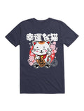 Lucky Cat Drk T-Shirt