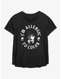 Wednesday Allergic To Color Girls T-Shirt Plus Size