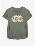 Star Wars Floral Girls T-Shirt Plus Size