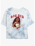 Disney Moana 2 Big Sis Moana Girls Tie-Dye Crop T-Shirt