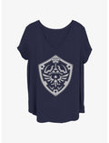 The Legend of Zelda Minimal Shield Girls T-Shirt Plus Size