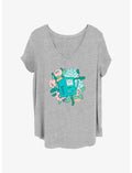 Adventure Time Flowers Girls T-Shirt Plus Size
