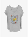 Adventure Time Jake Sketch Girls T-Shirt Plus Size