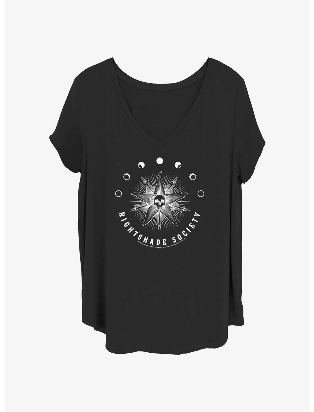 Wednesday Nightshade Society Girls T-Shirt Plus Size
