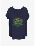 Nintendo Zelda Tri Logo Girls T-Shirt Plus Size
