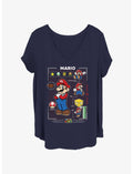 Nintendo Mario Grid Girls T-Shirt Plus Size