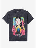 Squid Game 2 Drawn Characters Dark Wash T-Shirt
