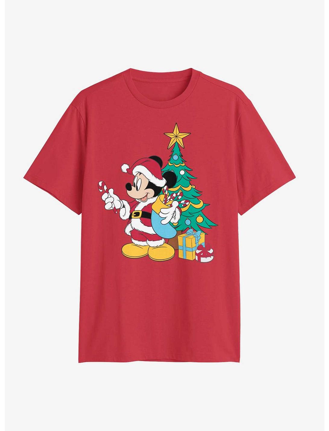Disney Mickey Mouse Santa Mickey Tree T-Shirt