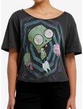 Invader Zim Girls Off-Shoulder T-Shirt