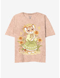 Tiger Flower Girl Tie-Dye Relaxed Fit Girls T-Shirt By Little Celesse