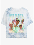 Disney The Princess and the Frog Tiana Portrait Girls Tie-Dye Crop T-Shirt