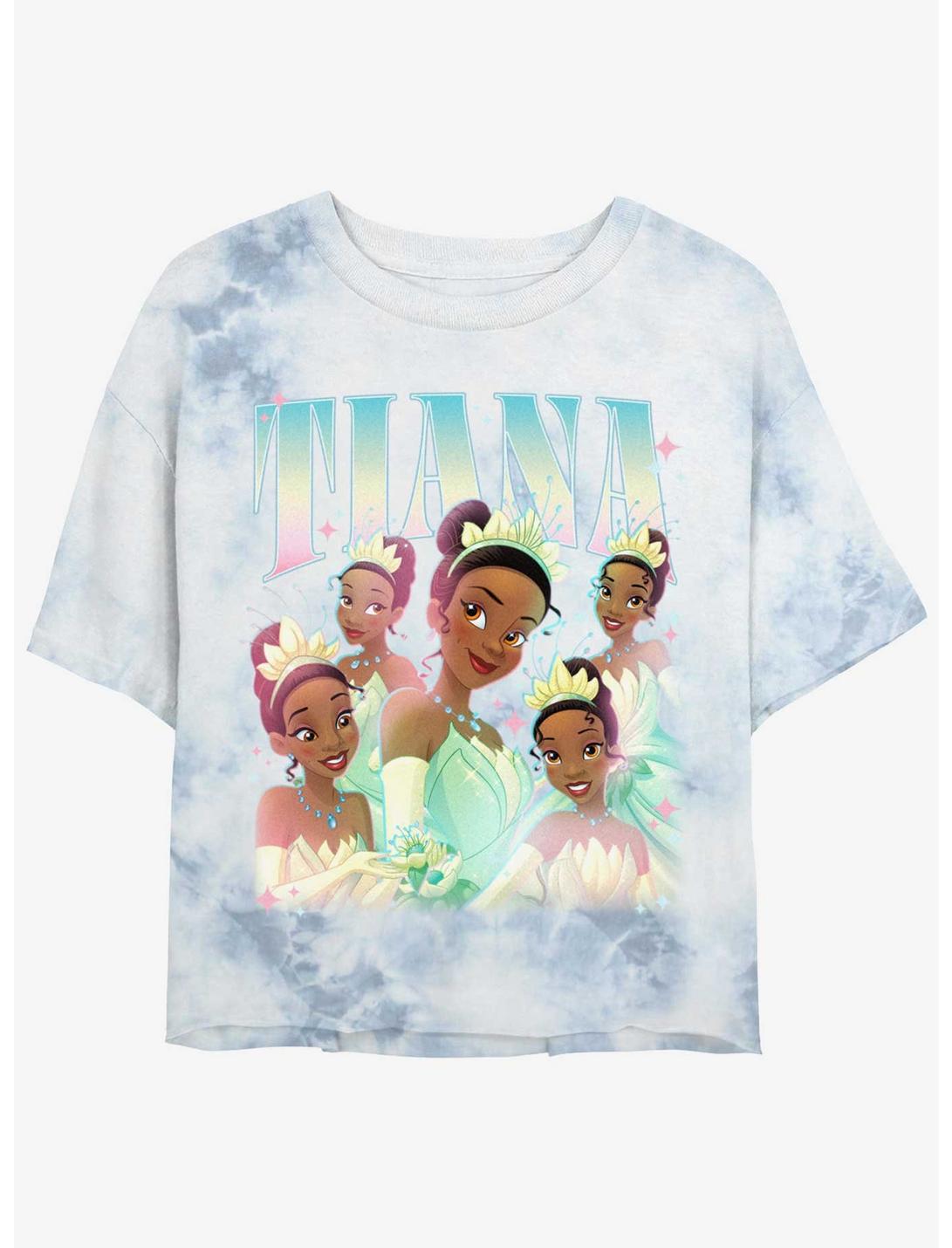 Disney The Princess and the Frog Tiana Portrait Girls Tie-Dye Crop T-Shirt