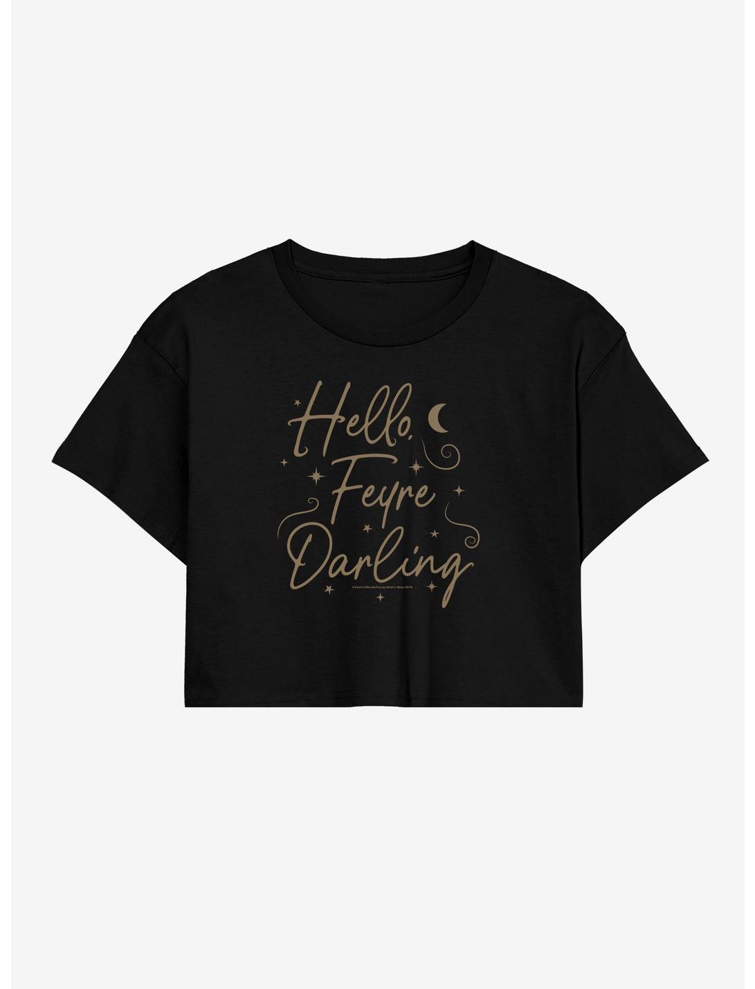 A Court Of Thorns And Roses Hello Feyre Darling Girls Crop T-Shirt