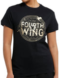 Fourth Wing Metallic Logo Boyfriend Fit Girls T-Shirt