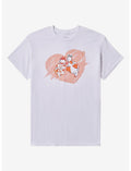 Goose & Bunny Heart T-Shirt By PinkPafu