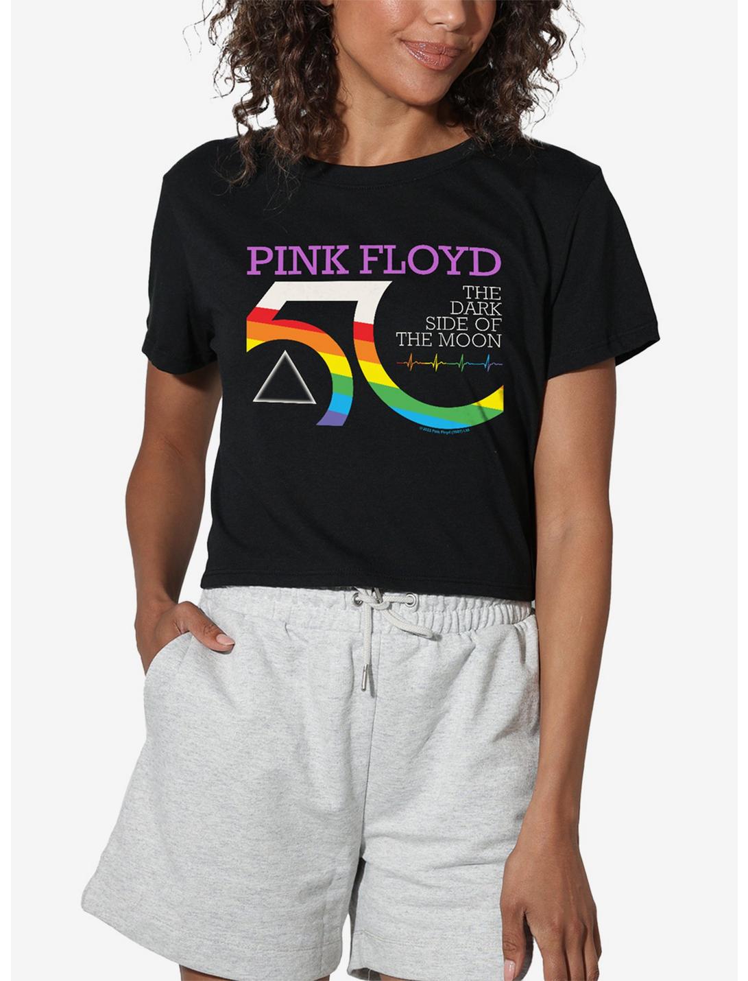 Pink Floyd 50th Logo Girls Crop Top T-Shirt