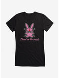 It's Happy Bunny Dead Inside Girls T-Shirt