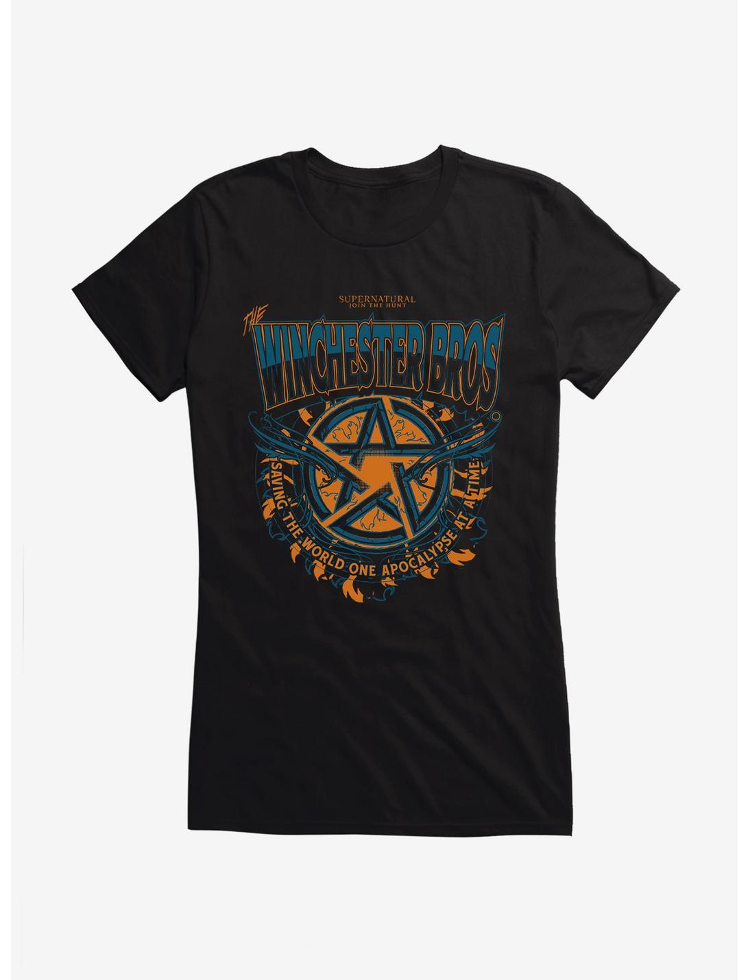 Supernatural Winchester Bros Pentagram Girls T-Shirt
