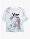 Disney The Lion King Long Live Scar Girls Tie-Dye Crop T-Shirt