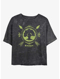 Magic: The Gathering Forest Mana Girls Mineral Wash Crop T-Shirt