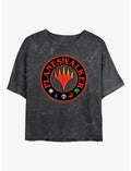 Magic: The Gathering Planeswalker Circle Stamp Girls Mineral Wash Crop T-Shirt