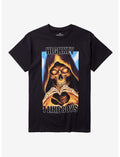 Skeleton Reaper I Like Boys T-Shirt By Goodie Two Sleeves