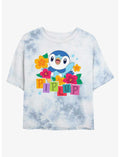 Pokemon Piplup Cutie Girls Tie-Dye Crop T-Shirt