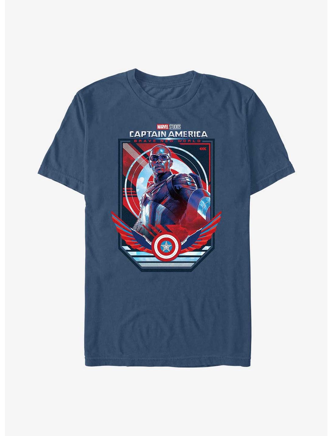Captain America: Brave New World Captain Poster Garment Dye T-Shirt