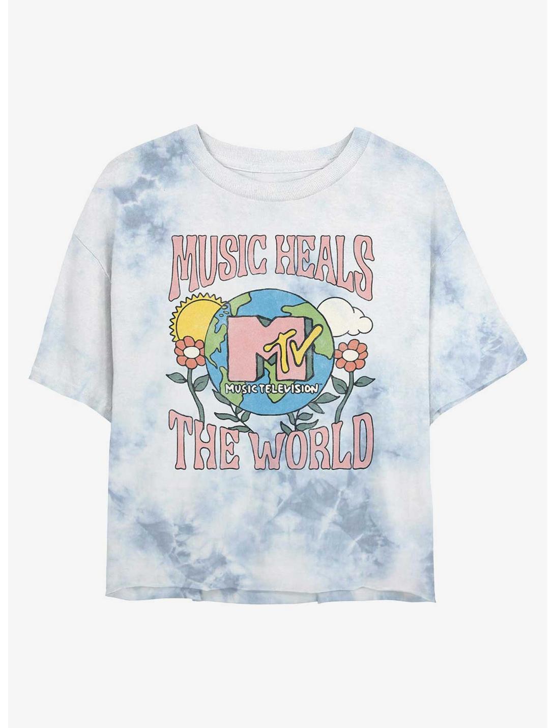 MTV Music Heals Girls Tie-Dye Crop T-Shirt