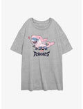Lovely Jeff Shark Girls Oversized T-Shirt
