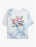 Happy Jeff Tie-Dye Girls Crop T-Shirt