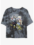 Marvel Rivals Mighty Thor Tie-Dye Girls Crop T-Shirt