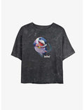 Marvel Rivals Jeff The Shark Mineral Wash Girls Crop T-Shirt
