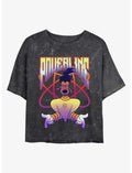 Disney A Goofy Movie Powerline Jam Girls Mineral Wash Crop T-Shirt