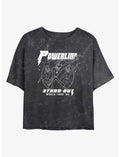 Disney A Goofy Movie Powerline World Tour Stand Out Girls Mineral Wash Crop T-Shirt