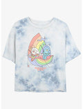 Rainbow Brite Twink Friend Rainbow Girls Tie-Dye Crop T-Shirt