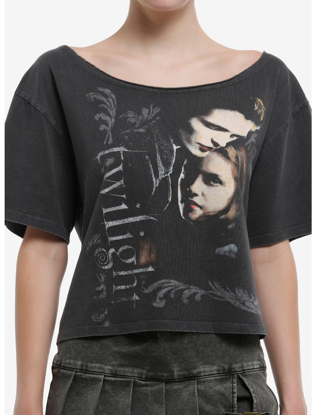 Twilight Jumbo Print Girls Off-Shoulder T-Shirt