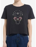 Moon Witch Girls Boxy Crop T-Shirt