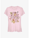 Disney Princesses Floral Princesses Girls T-Shirt