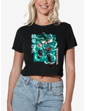 My Hero Academia Izuku Midoriya Heroic Pose Girls Crop Top T-Shirt