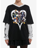 Disney Kingdom Hearts Group Girls Long-Sleeve T-Shirt