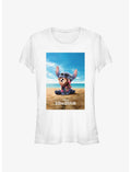 Disney Lilo & Stitch Live Action Stitch On The Beach Poster Girls T-Shirt