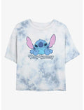 Disney Lilo & Stitch Cutesy Girls Tie-Dye Crop T-Shirt