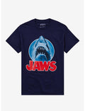 Jaws Shark Logo T-Shirt By Fright Rags