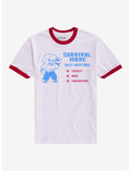 Minecraft Survival Mode Red & White Ringer T-Shirt