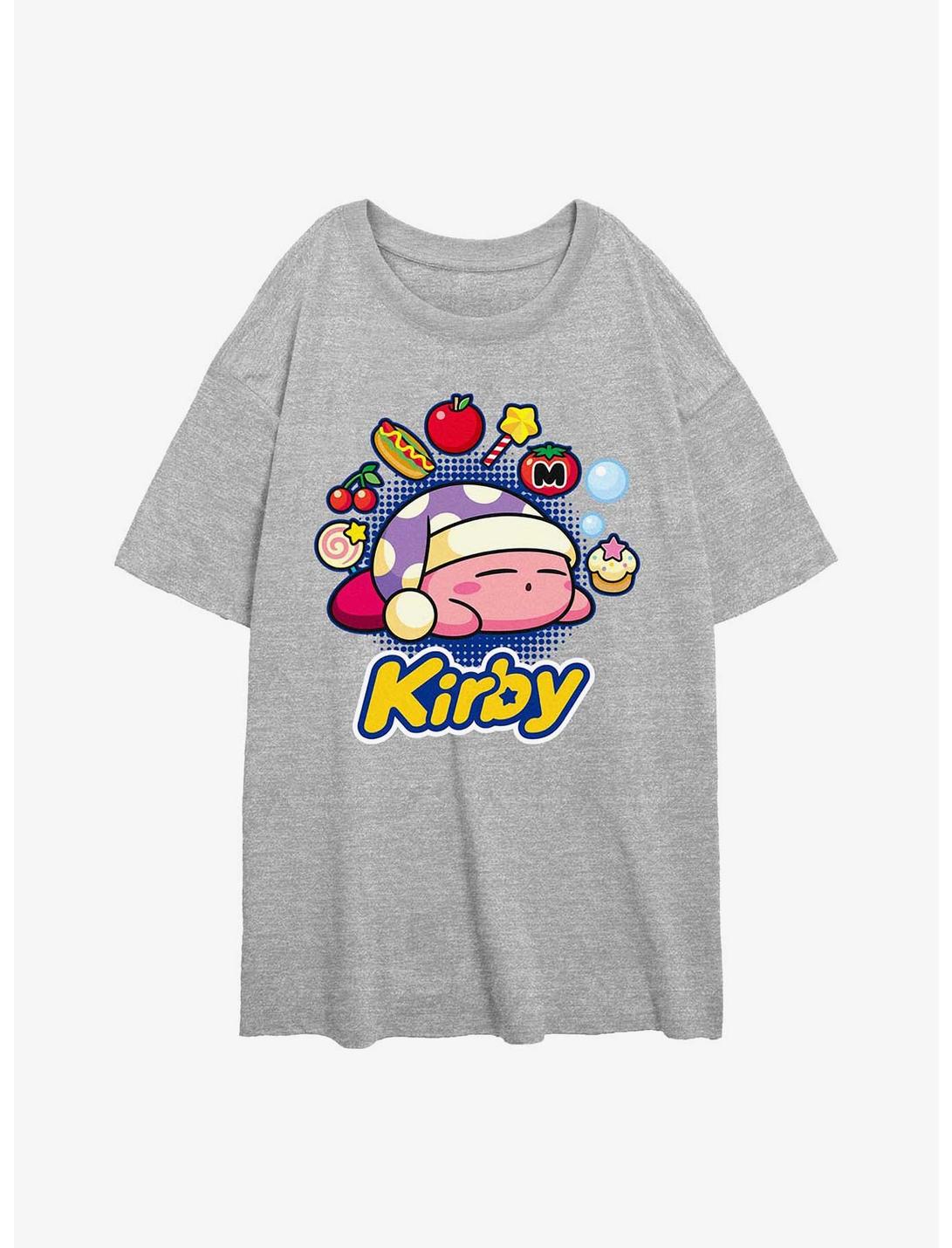 Nintendo Kirby Dreaming Food Girls Oversized T-Shirt